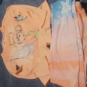 Disney Tinker Bell Pajama set sz 9/10